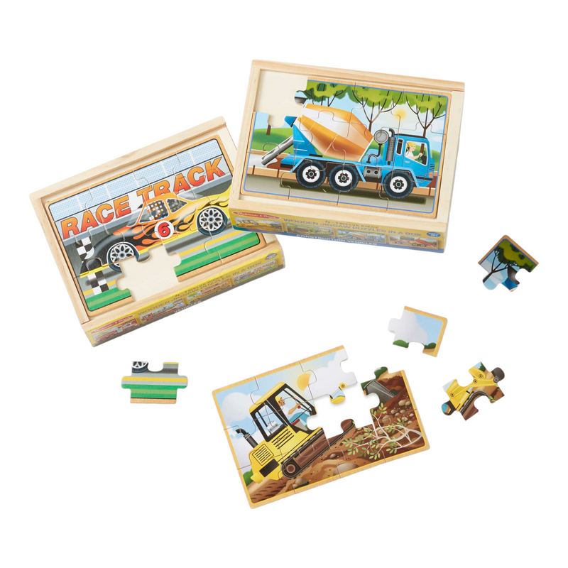 Melissa & Doug - Construction Puzzles in a Box