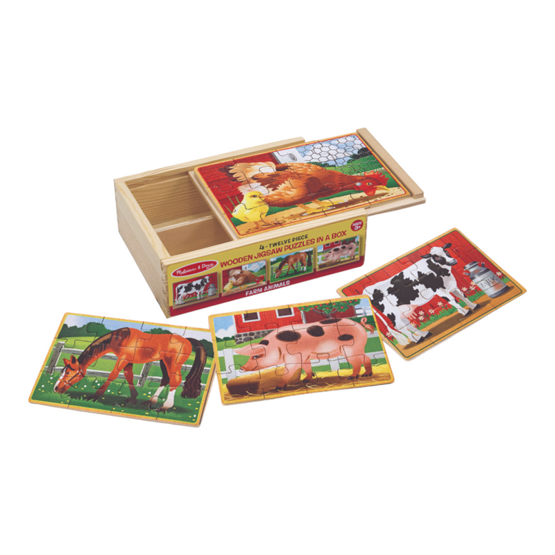 Melissa & Doug - Farm Jigsaw Puzzles In A Box