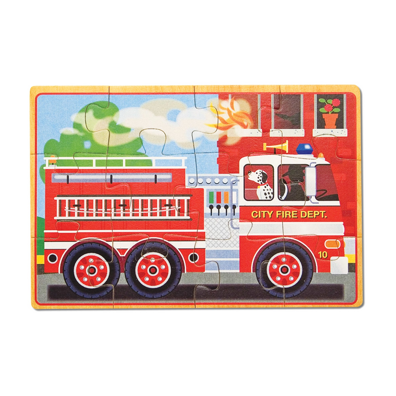 Melissa & Doug - Vehicles Jigsaw Puzzles In A Box