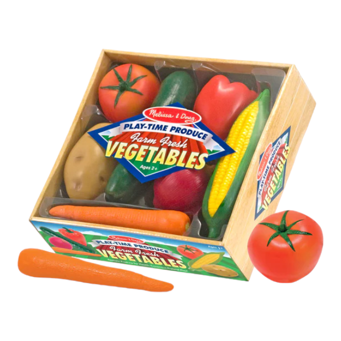 Melissa & Doug - Play Time Vegetables 7 Pieces