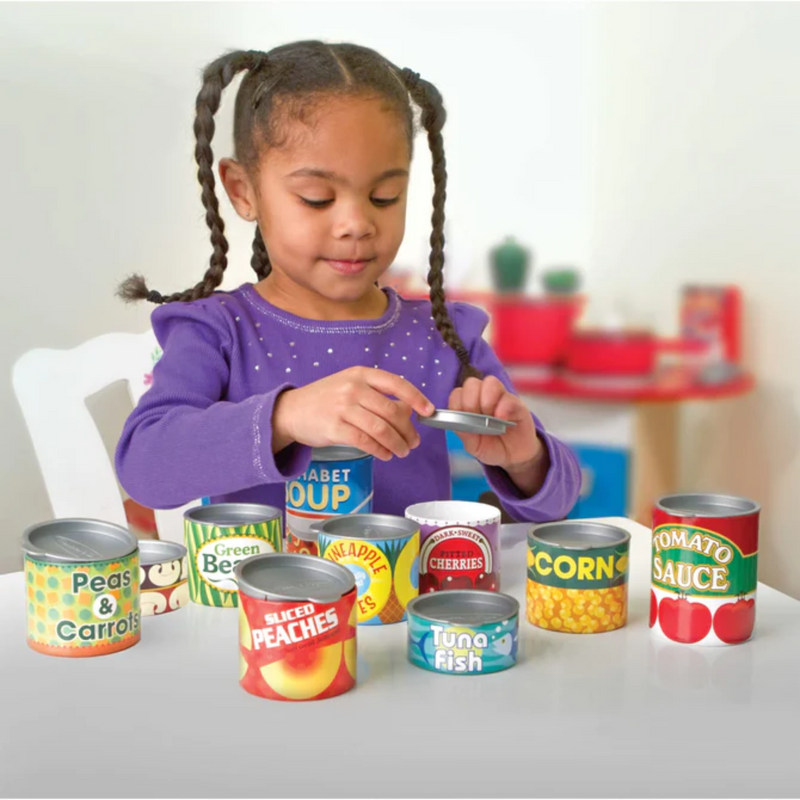 Melissa & Doug - Play Food Cans - Set of 10