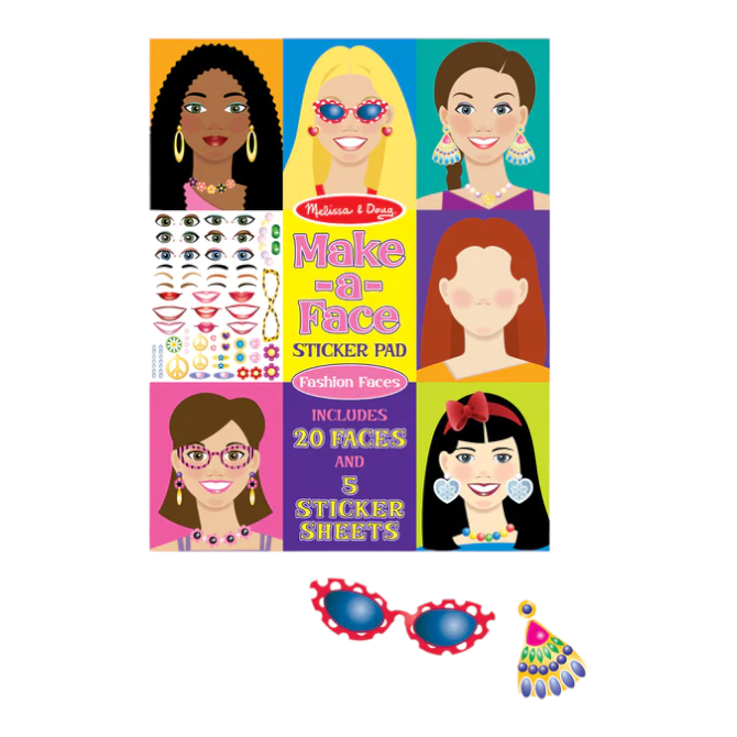 Melissa & Doug - Make-a-Face - Fashion Faces