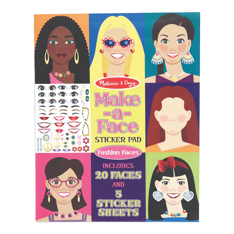 Melissa & Doug - Make-a-Face - Fashion Faces