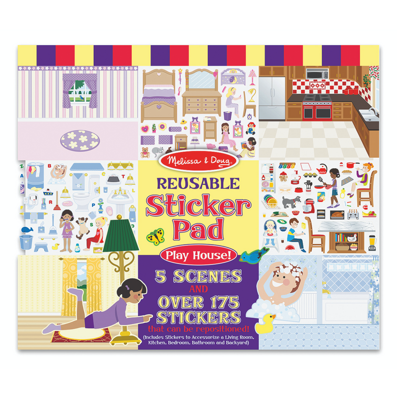 Melissa & Doug - Reusable Sticker Pad - Play House