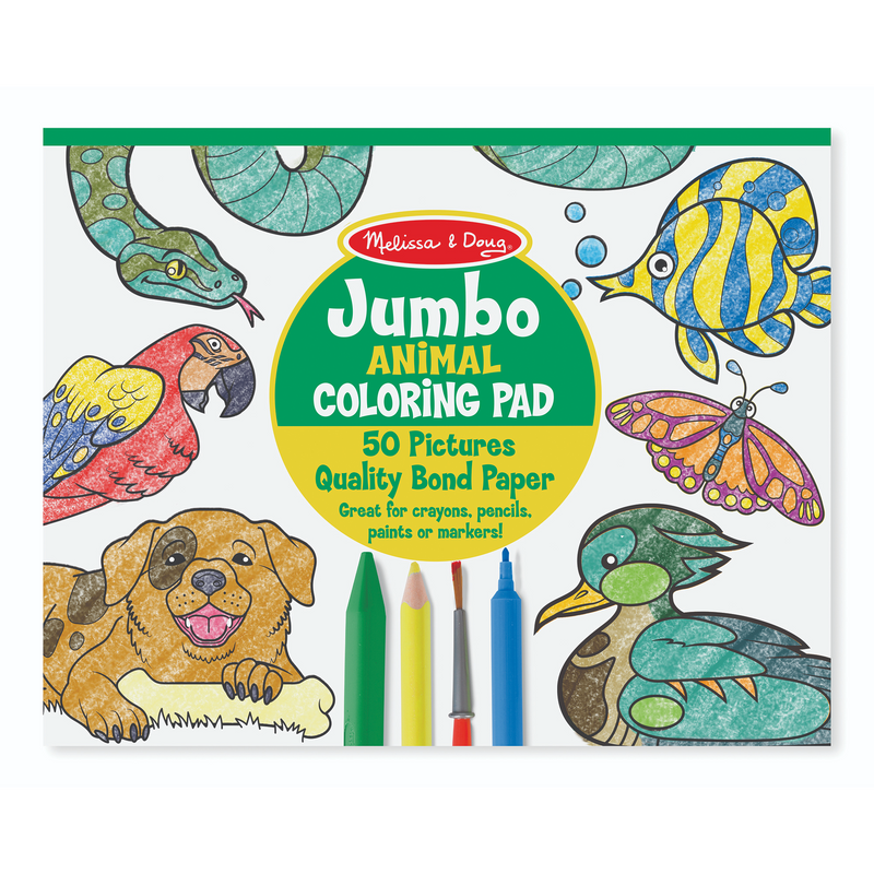 Melissa & Doug - Jumbo Colouring Pad - Animals