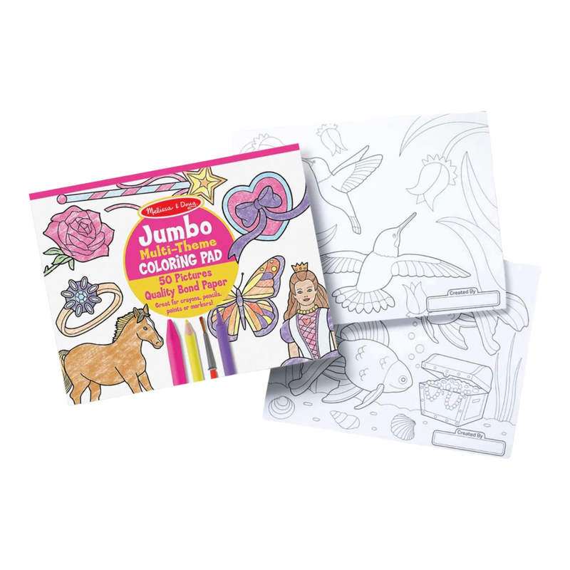 Melissa & Doug - Jumbo Colouring Pad Pink - 27x35cm