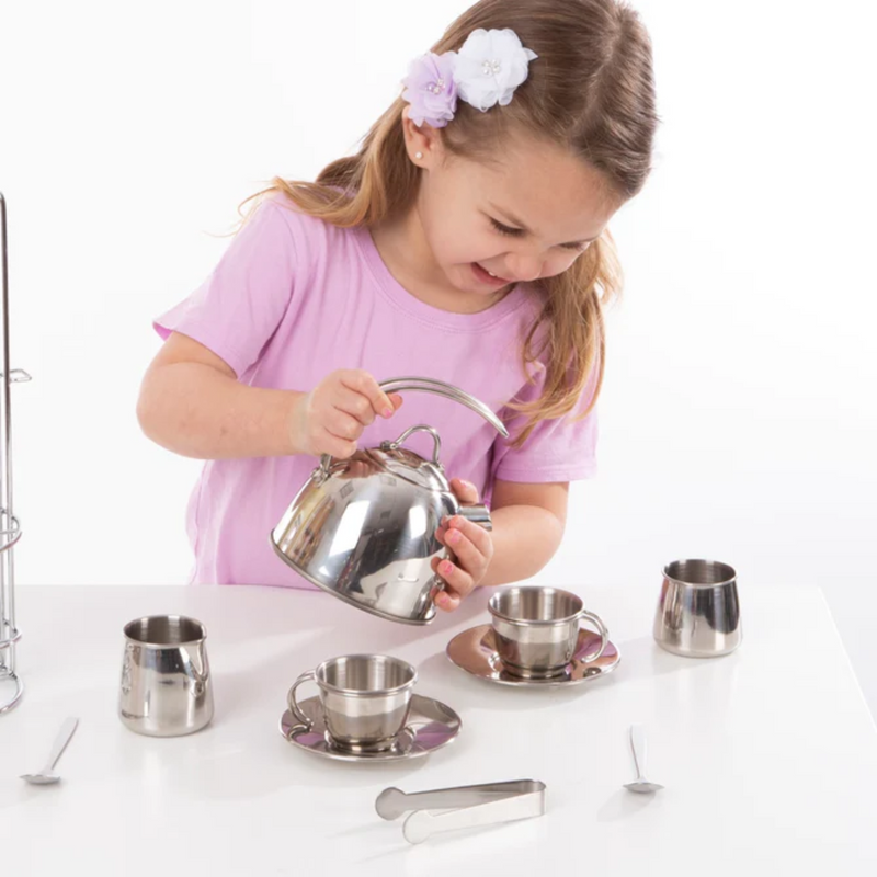 Melissa & Doug - Stainless Steel Tea Set