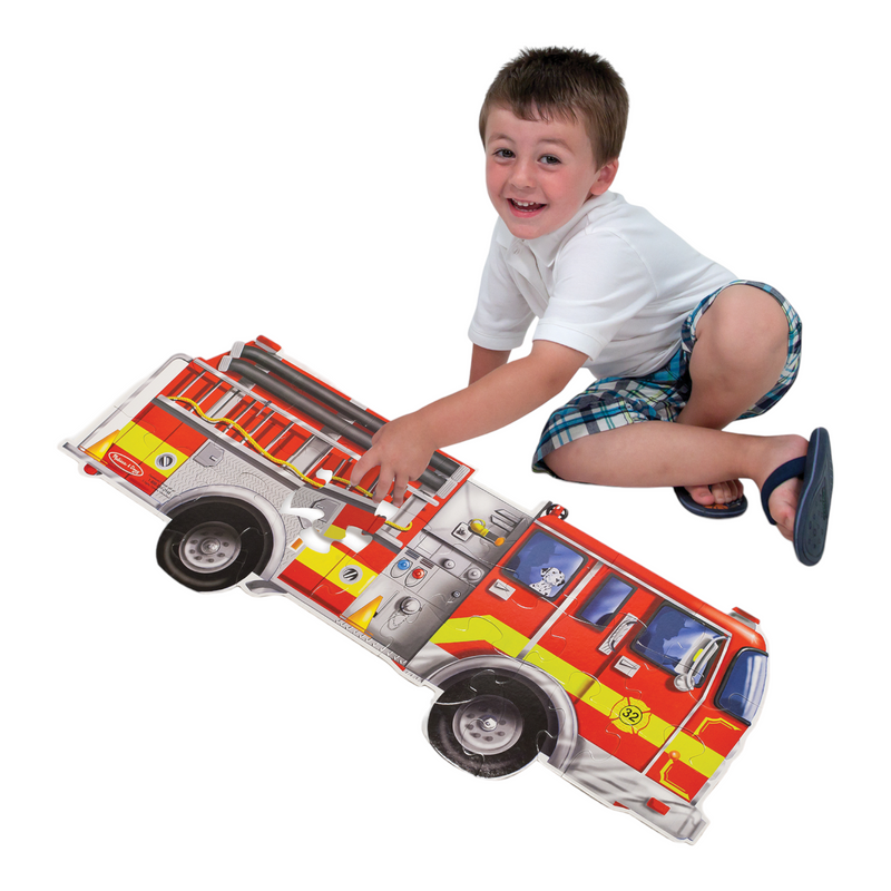 Melissa & Doug - Giant Firetruck Puzzle 24 Pieces