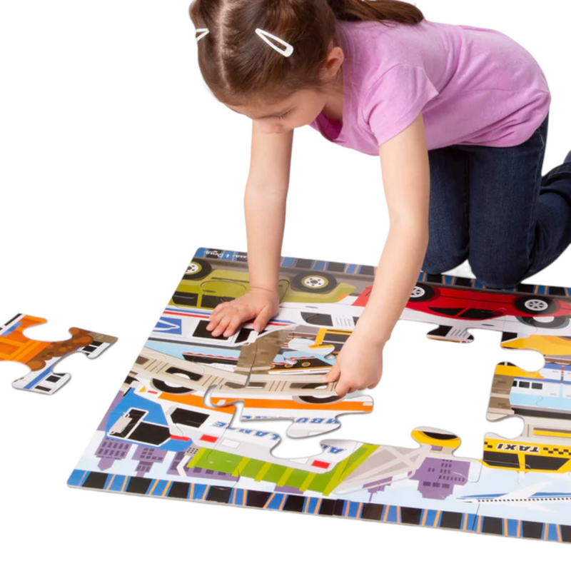 Melissa & Doug - Traffic Jam Floor Puzzle - 24pc