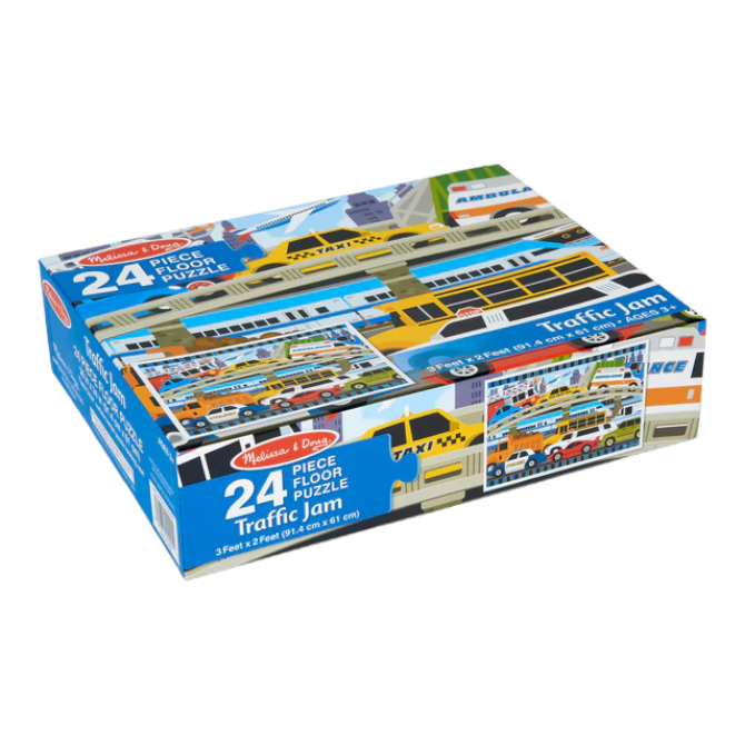 Melissa & Doug - Traffic Jam Floor Puzzle - 24pc