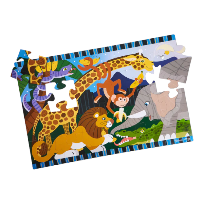 Melissa & Doug - Safari Social Floor Puzzle - 24pc