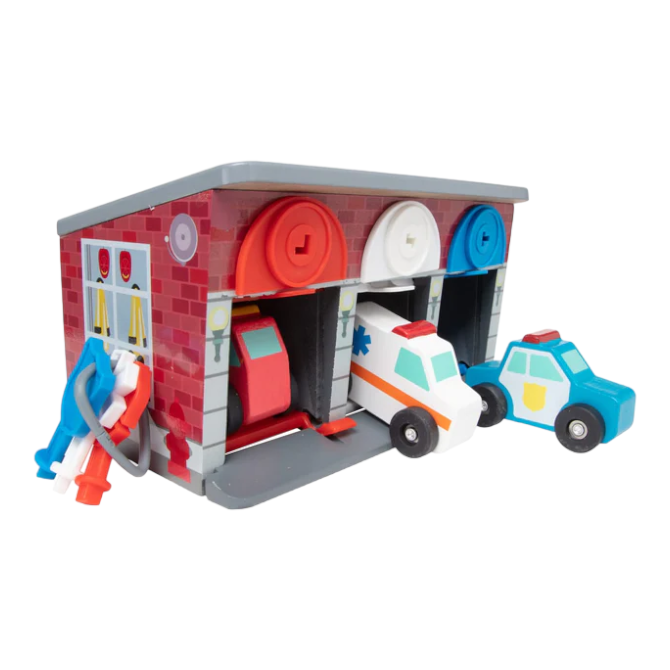 Melissa & Doug - Lock & Roll Rescue Truck Garage