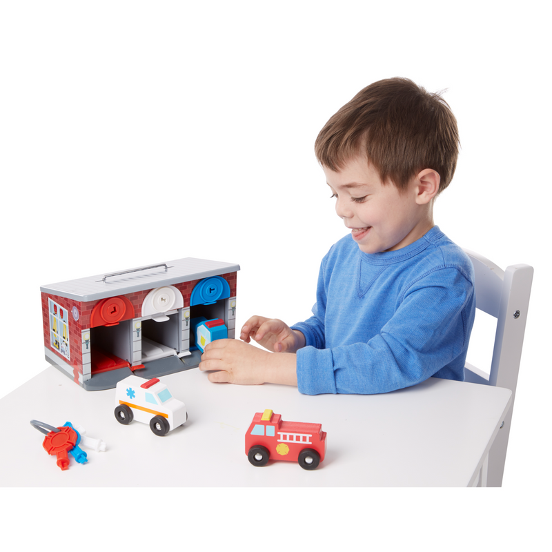 Melissa & Doug - Lock & Roll Rescue Truck Garage