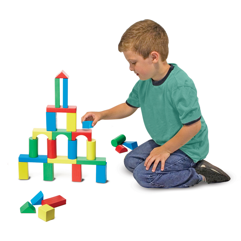 Melissa & Doug - 100 Wood Block Set