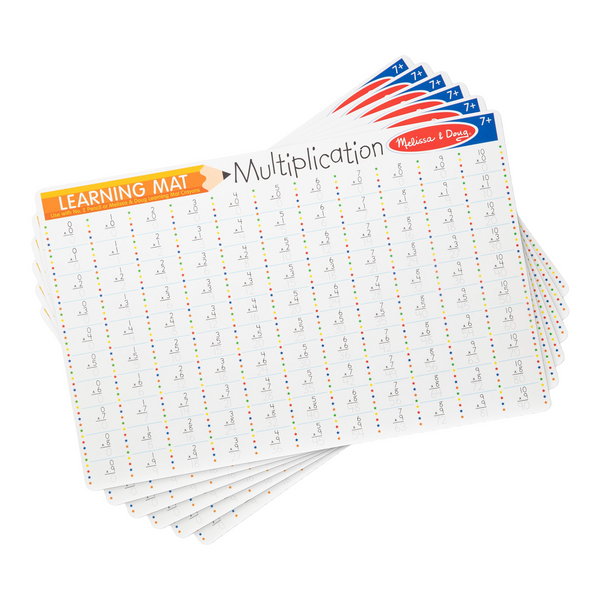 Melissa & Doug - Multiplication Write-A-Mat Bundle of 6