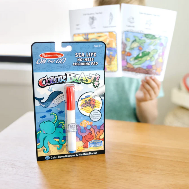 Melissa & Doug - On The Go - Color Blast! - Sea Life