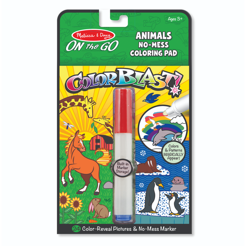 Melissa & Doug - On The Go - Color Blast! - Animals