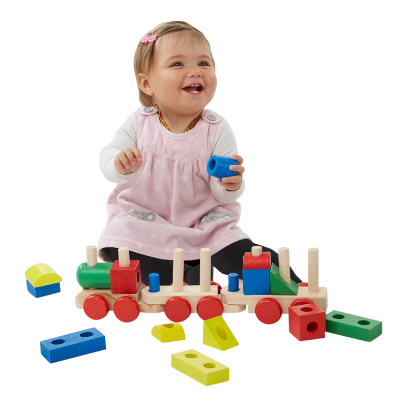 Melissa & Doug - Wooden Stacking Train