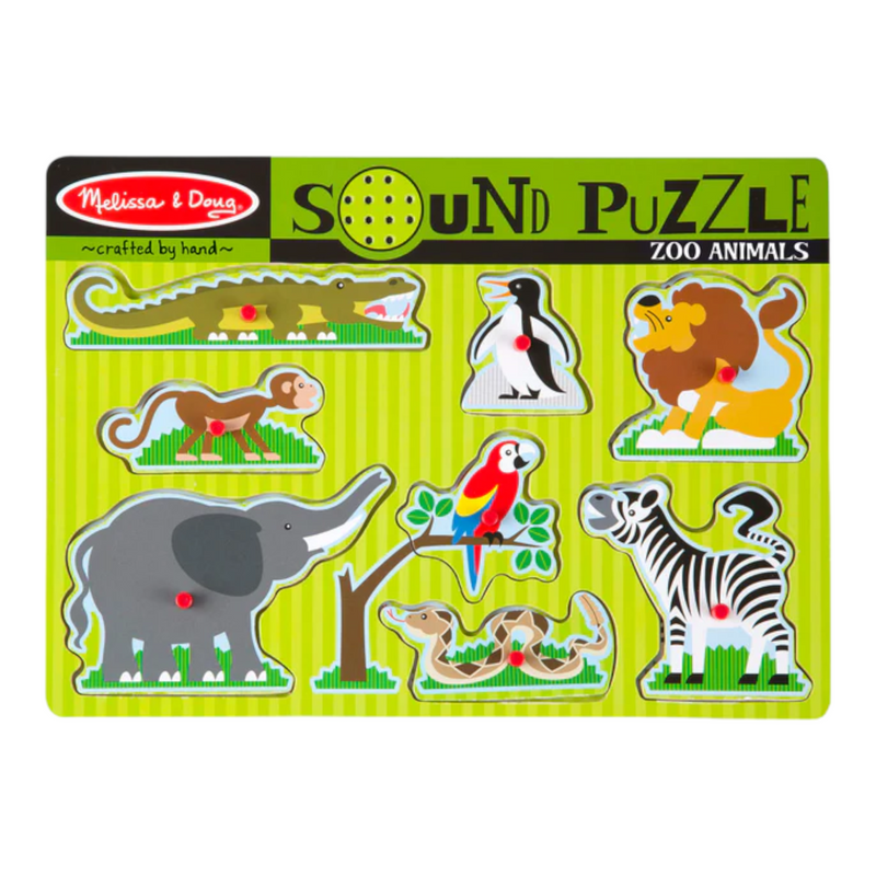 Melissa & Doug - Zoo Animals Sound Puzzle - 8pc