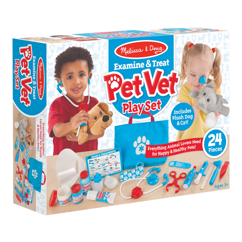 Melissa & Doug - Examine & Treat Pet Vet Play Set