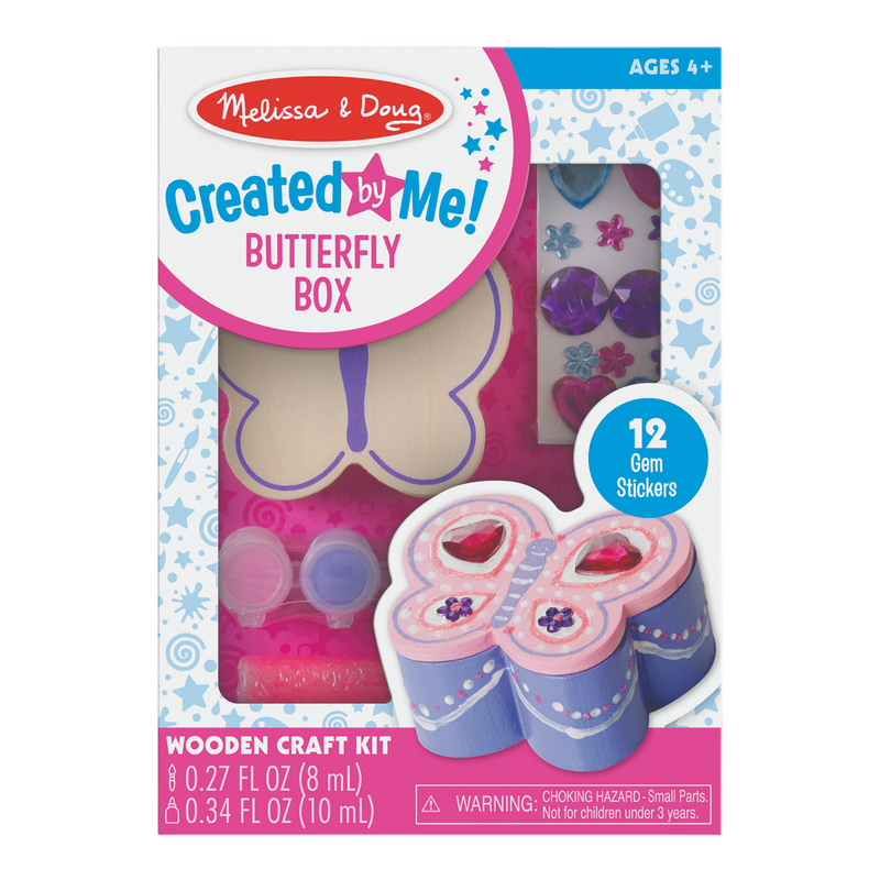 Melissa & Doug - Wooden Butterfly Box - DYO