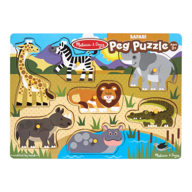 Melissa & Doug - Safari Peg Puzzle