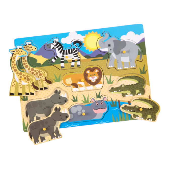 Melissa & Doug - Safari Peg Puzzle