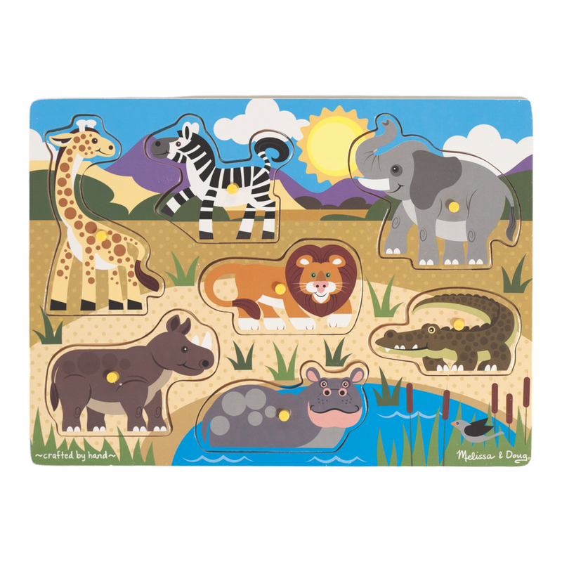 Melissa & Doug - Safari Peg Puzzle