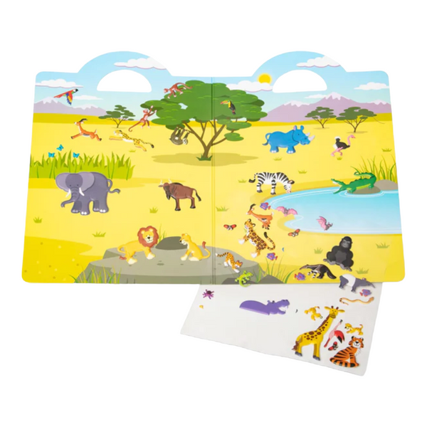 Melissa & Doug - Reusable Puffy Sticker Play Set - Safari