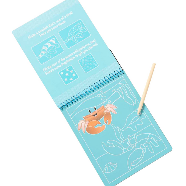 Melissa & Doug - On The Go - Scratch Art - Sealife