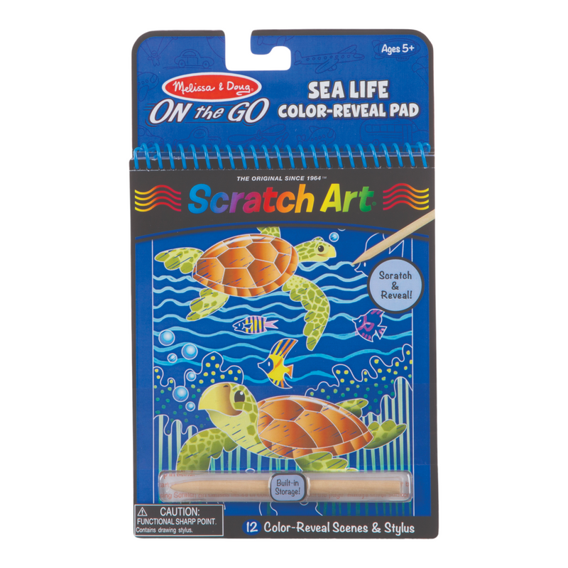 Melissa & Doug - On The Go - Scratch Art - Sealife