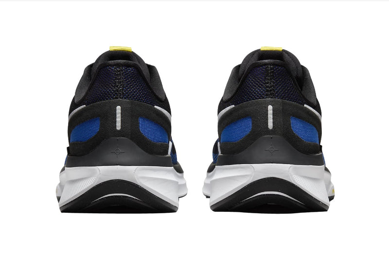 Nike Men's Air Zoom Structure 25 Road Running Shoes (Black/Racer Blue/Sundial/White)