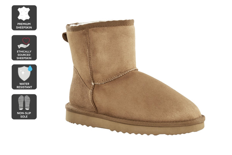 UGG Outback Premium Double Face Sheepskin Short Classic Boot (Chestnut)