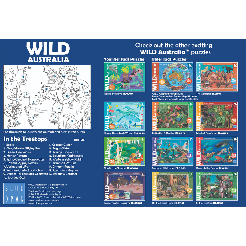 Blue Opal - Wild Aust In the Treetops 300 pieces