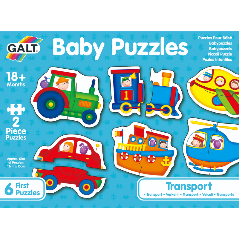 Galt - Baby Puzzles -Transport - 2pcs