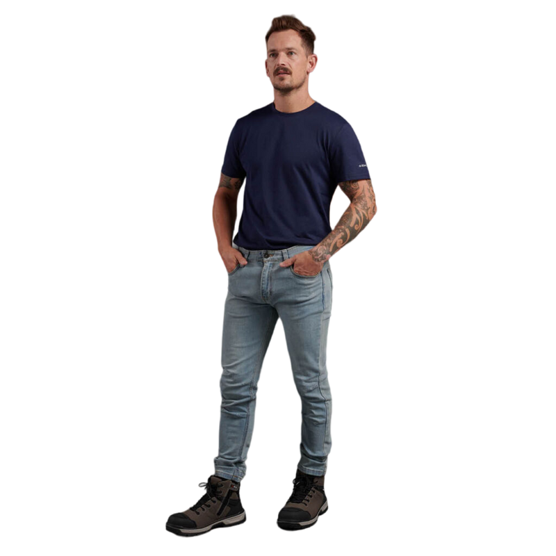 KingGee Men's Urban Coolmax Slim Stretch Denim Work Jeans - Vintage