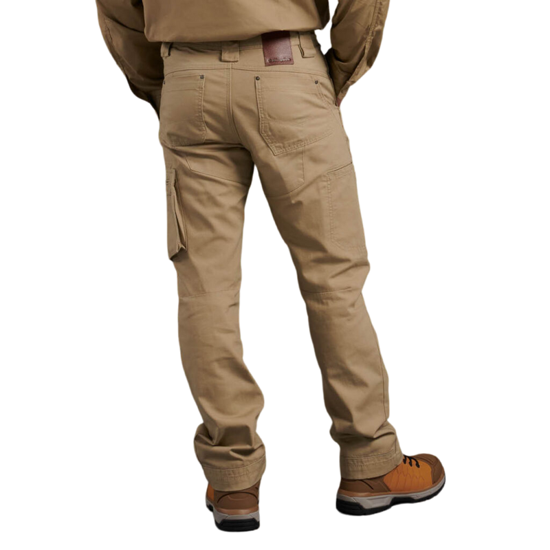 KingGee Men's Tradies Canvas Cargo Work Pants - Khaki