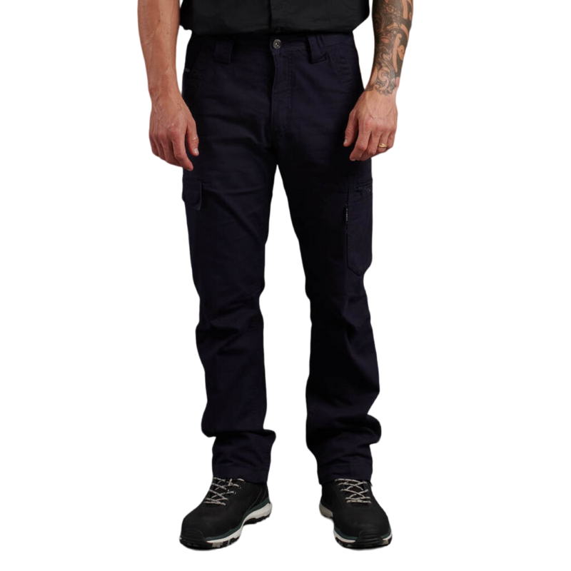 KingGee Men's Tradies Canvas Cargo Work Pants - Oiled Navy