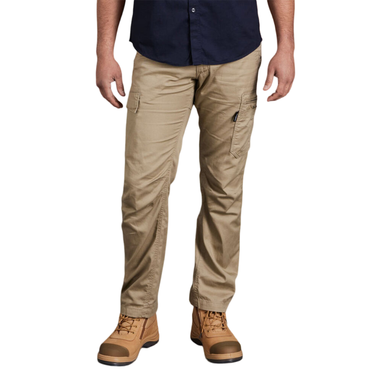 KingGee Men's Tradies Summer Lightweight Cargo Work Pants - Khaki