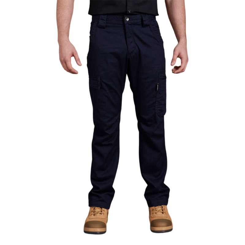 KingGee Men's Tradies Summer Lightweight Cargo Work Pants - Oiled Navy