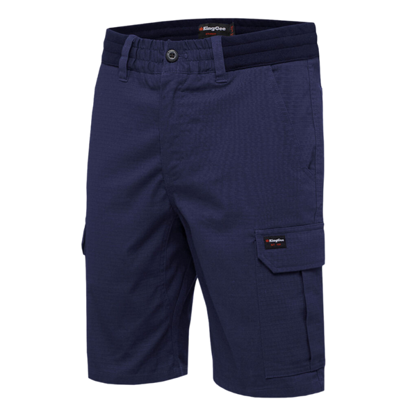 KingGee Men's Tradies Comfort Waist Work Shorts - Navy