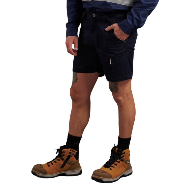 KingGee Men's Tradies Summer Lightweight Cargo Short Shorts - Oiled Navy