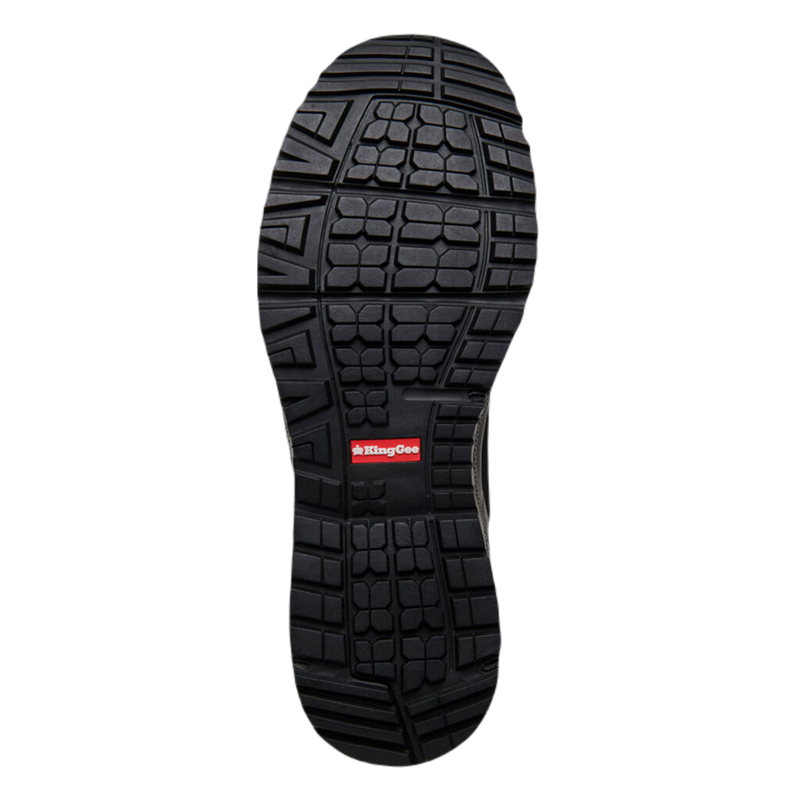 KingGee Men's Vapour Hybrid Slip Resistant Safety Toe Shoes - Black/Grey