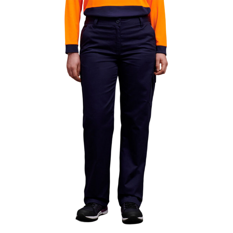 KingGee Women's Cargo Drill Work Pants - Navy