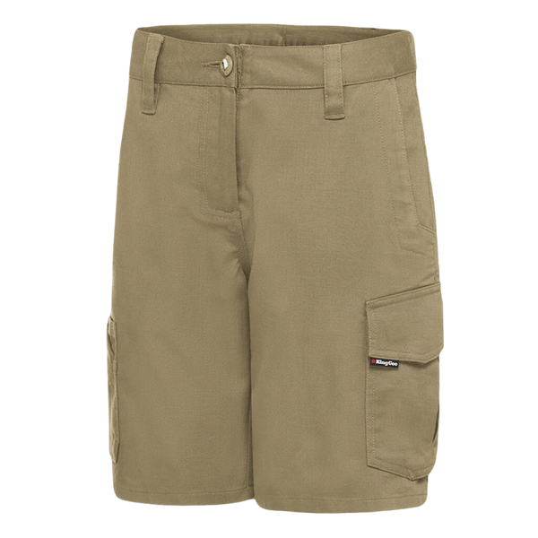 KingGee Women's Workcool 2 Lightweight Cargo Shorts - Khaki