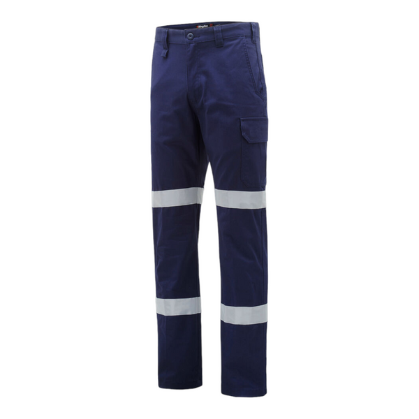 KingGee Men's Originals Stretch Reflective Biomotion Cargo Work Pants - Navy