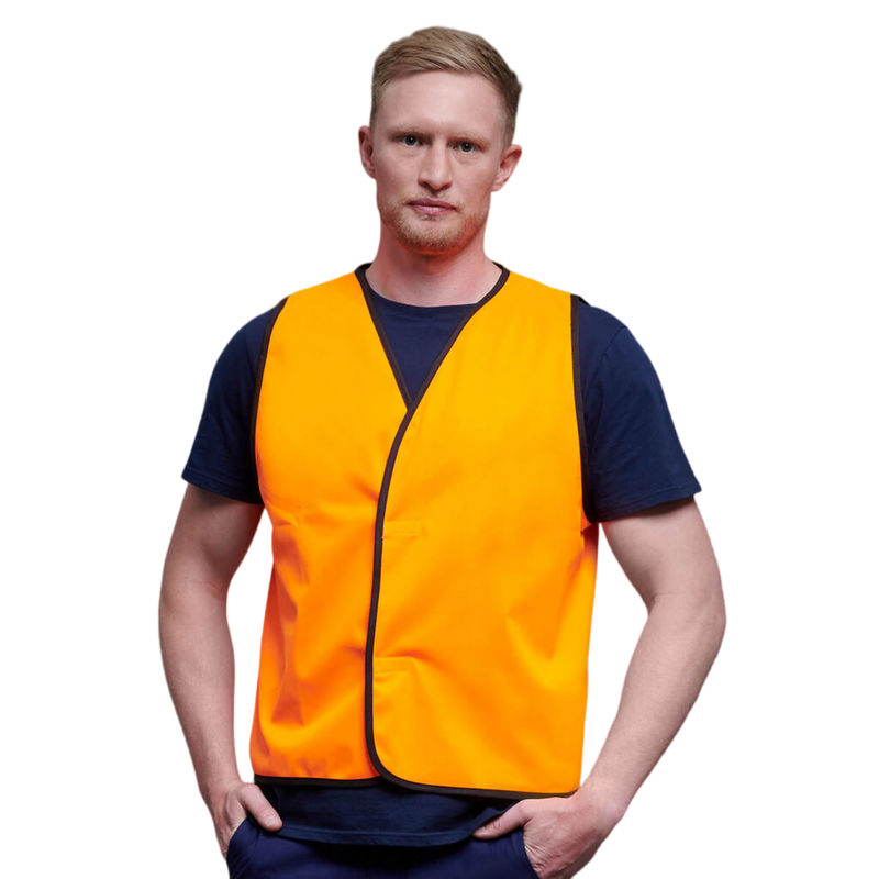 KingGee Men's Hi-Vis Vest - High Vis Orange