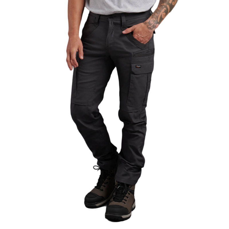 KingGee Men's Tradies Stretch Cargo Pant - Charcoal