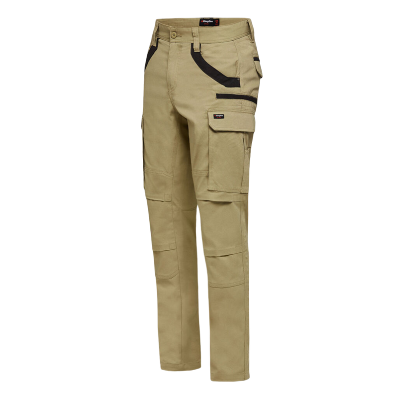 KingGee Men's Tradies Stretch Cargo Pant - Khaki