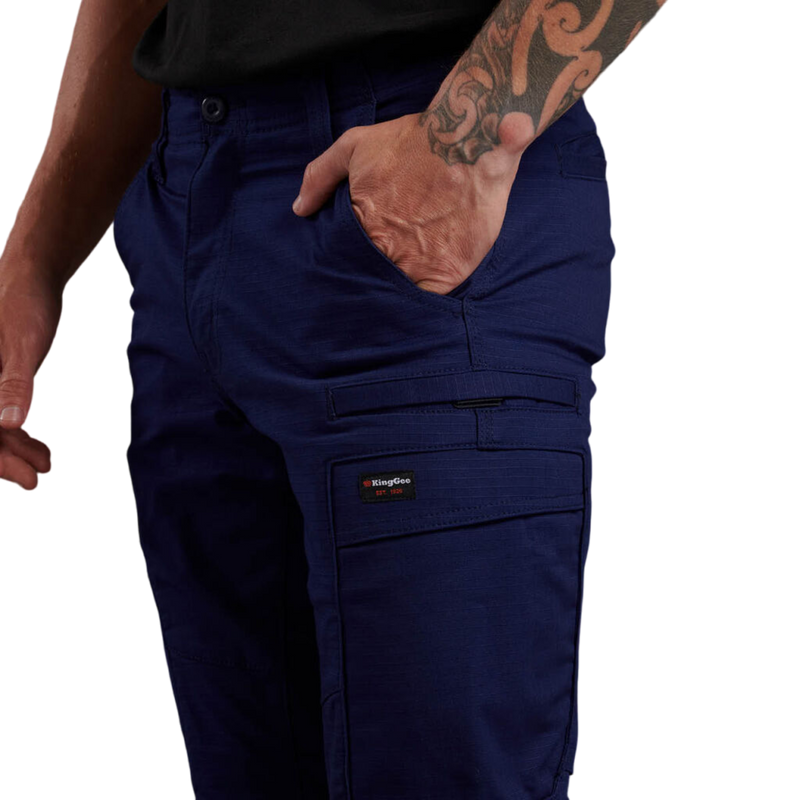 KingGee Men's Tradies Stretch Cargo Pant - Navy